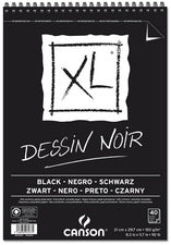 Скицник CANSON Canson XL Dessin Black 150 g/m² 40л A3 със спирала