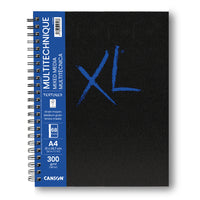 Canson XL Mix Media Textured скицник 300 g/m² 68 листа A4 с лепени листа