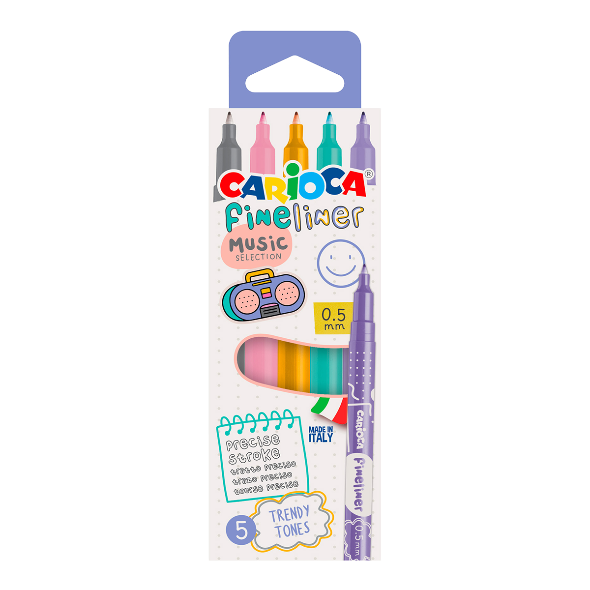 Carioca Fineliner 0,5 mm, микс от цветове