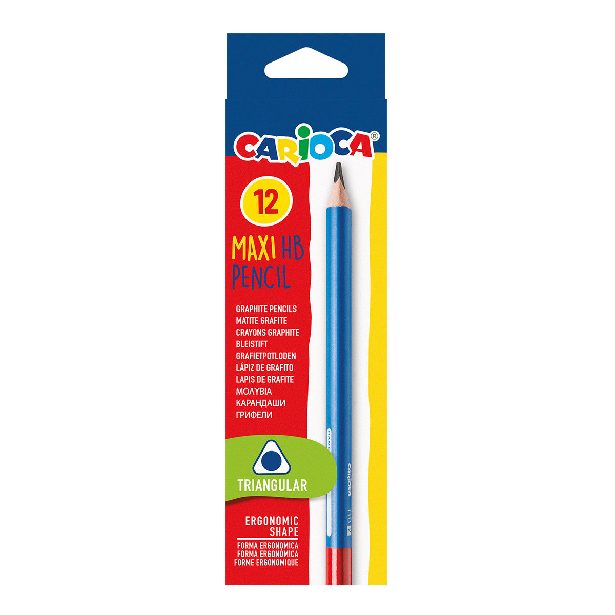 Carioca триъгълен молив HB Maxi