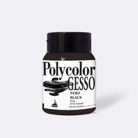 Черен акрилен гесо грунд Maimeri Polycolor 500 ml