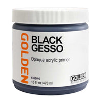Черен акрилен грунд GOLDEN Black Gesso