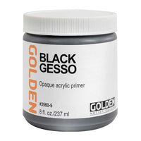 Черен акрилен грунд GOLDEN Black Gesso