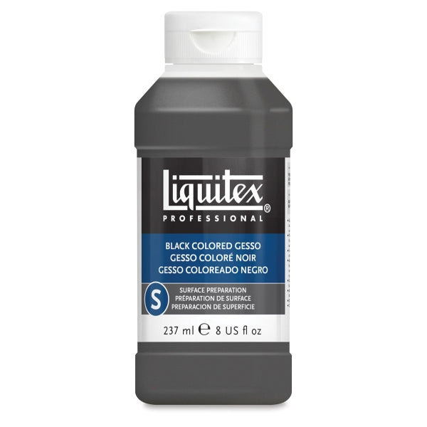 Черен медиум за грундиране Liquitex Black Colored Gesso 237 ml — изображение 1