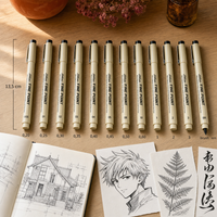 Черен тънкописец fineliner, връх 0,20 – 3 mm