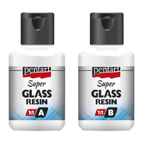 Чиста смола Super Glass Pentart 1:1 - 2 х 40 мл — изображение 1