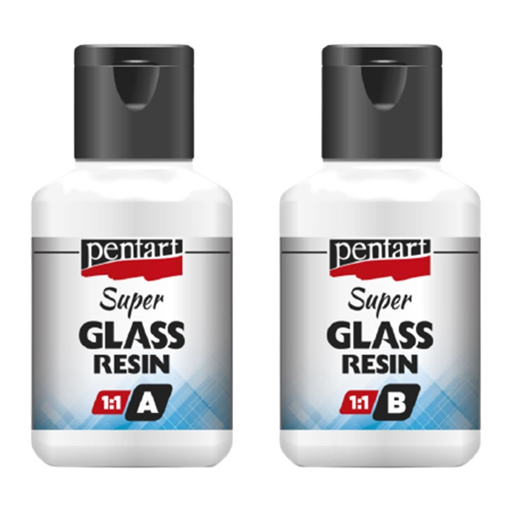 Чиста смола Super Glass Pentart 1:1 - 2 х 40 мл — изображение 1