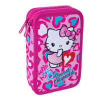 Colorino двуетажен пълен несесер Jumper 2 Hello Kitty – Hello Kitty Розово