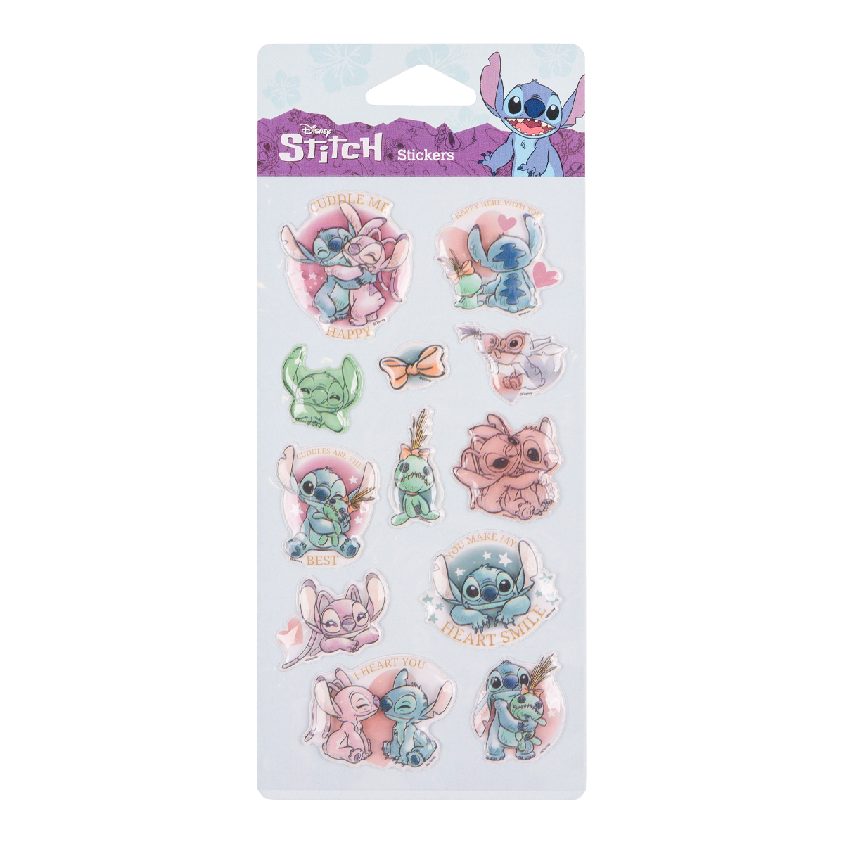 Colorino Pop-Up стикери Stitch Pastel 3, микс от мотиви