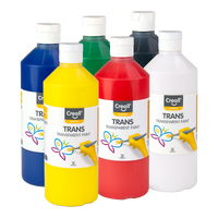 Creall комплект прозрачни бои Trans, 6 × 500 ml