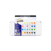 DALER ROWNEY Aquafine акварелен комплект за път 24 половин ванички с четка
