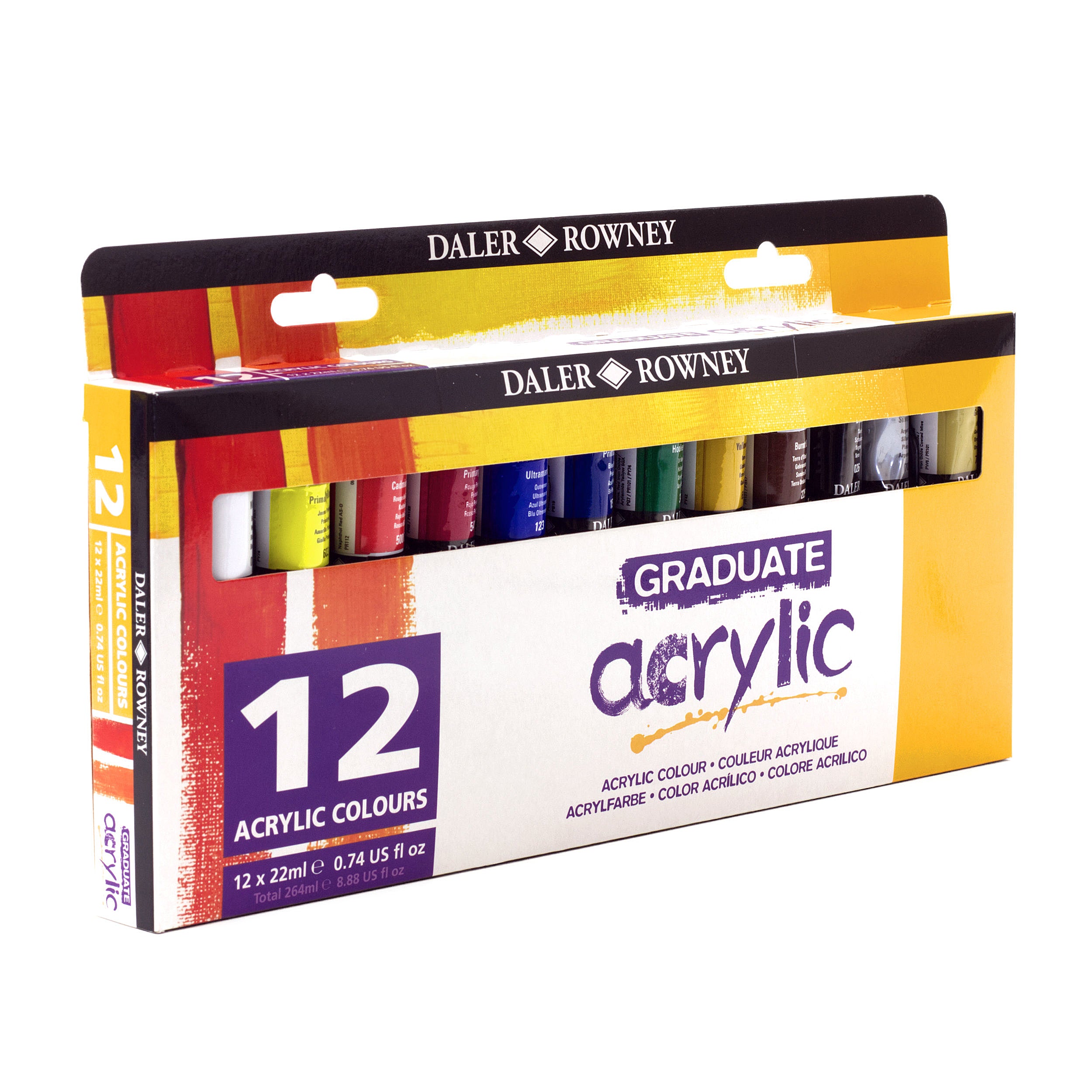 DALER ROWNEY Graduate комплект акрилни бои 12 x 22 ml