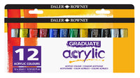 DALER ROWNEY Graduate комплект акрилни бои 12 x 22 ml
