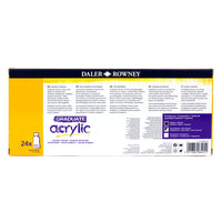 Комплект акрилни бои DALER ROWNEY Graduate 24 x 22 ml