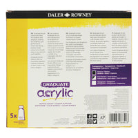 DALER ROWNEY Graduate комплект акрилни бои 5 x 120 ml