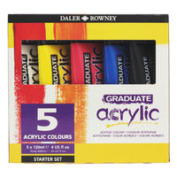 DALER ROWNEY Graduate комплект акрилни бои 5 x 120 ml
