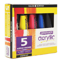 DALER ROWNEY Graduate комплект акрилни бои 5 x 120 ml