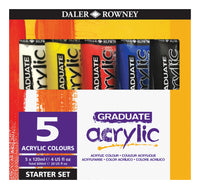 DALER ROWNEY Graduate комплект акрилни бои 5 x 120 ml