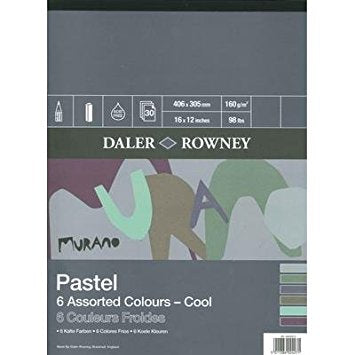 Хартия за пастел DALER ROWNEY Murano Cool 40,6 x 30,5 см, 160 г - 30 листа