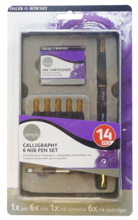 Калиграфски комплект DALER ROWNEY Simply 14 части с аксесоари