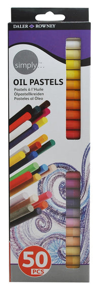 Маслени пастели DALER ROWNEY Simply – комплект от 50 бр.