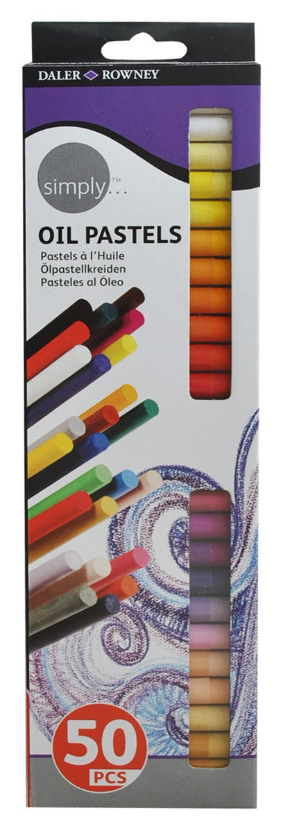 Маслени пастели DALER ROWNEY Simply – комплект от 50 бр.