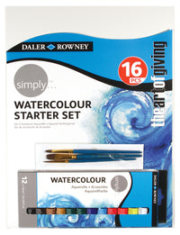 DALER ROWNEY Simply комплект акварелни бои 12 бр. с аксесоари