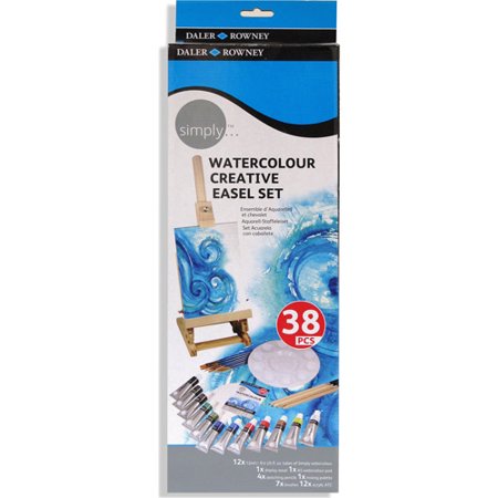 DALER ROWNEY Simply комплект акварелни бои с аксесоари – 38 части