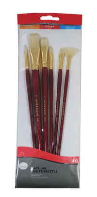 DALER ROWNEY Simply комплект четки за маслени бои свински косъм 6 бр. дълга дръжка