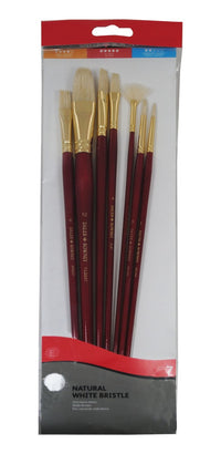 DALER ROWNEY Simply комплект четки за маслени бои свински косъм 7 бр. дълга дръжка
