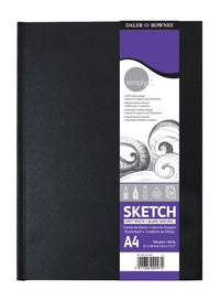 Скицник DALER ROWNEY Simply екстра бял 100 g A4 54л с твърда подвързия