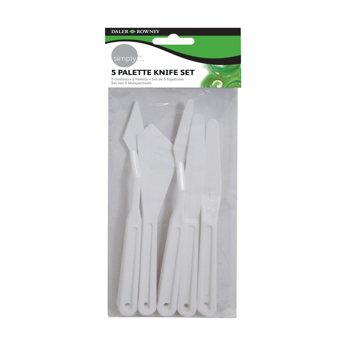 DALER ROWNEY D&R Simply комплект пластмасови шпакли 5 бр.