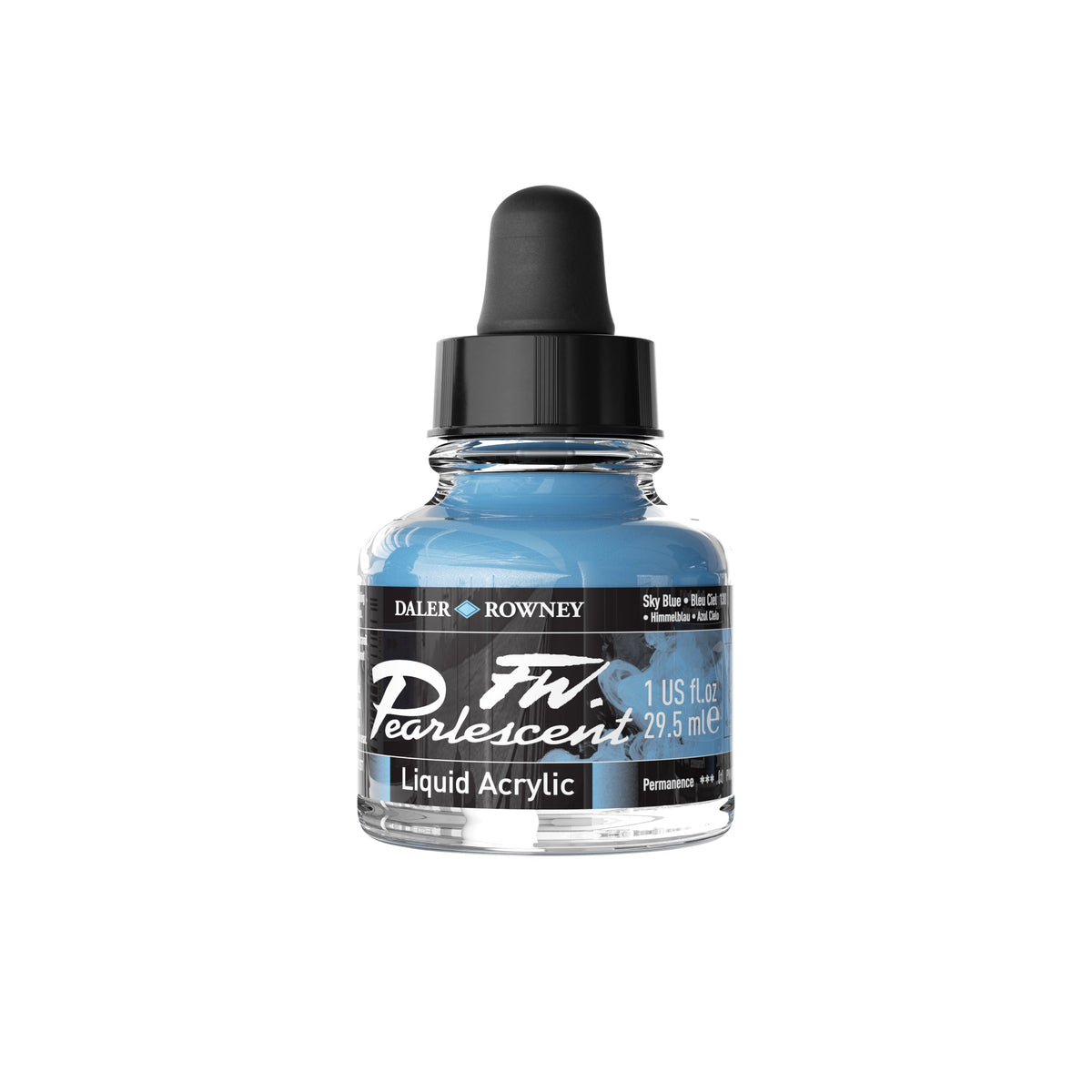 DALER ROWNEY FW перлено акрилно мастило 29,5 ml – Небесносиньо