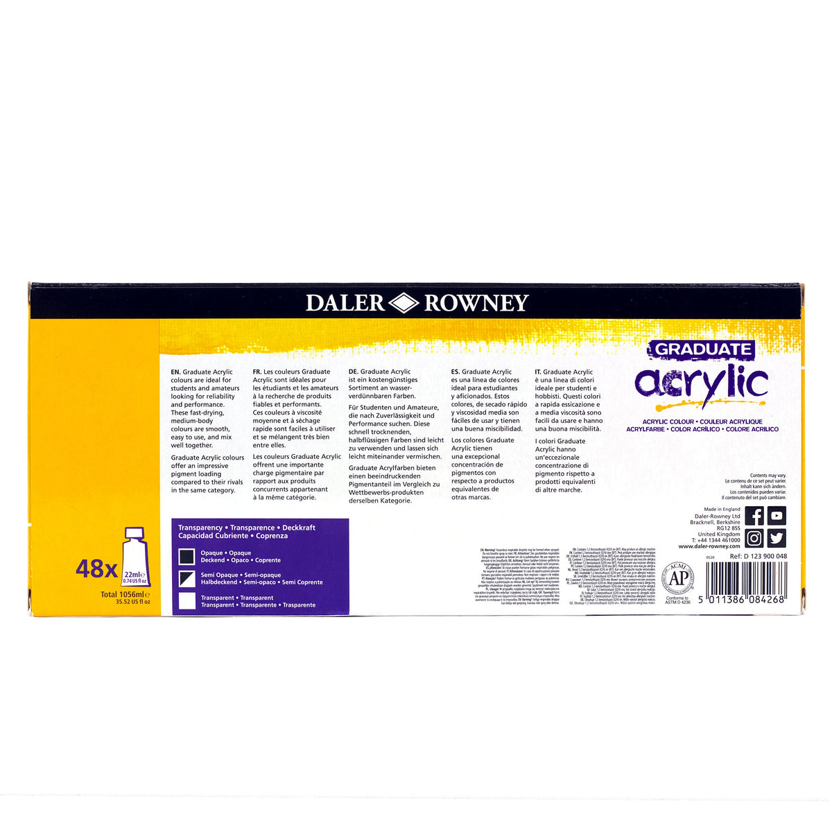 DALER ROWNEY Graduate комплект акрилни бои 48 x 22 ml