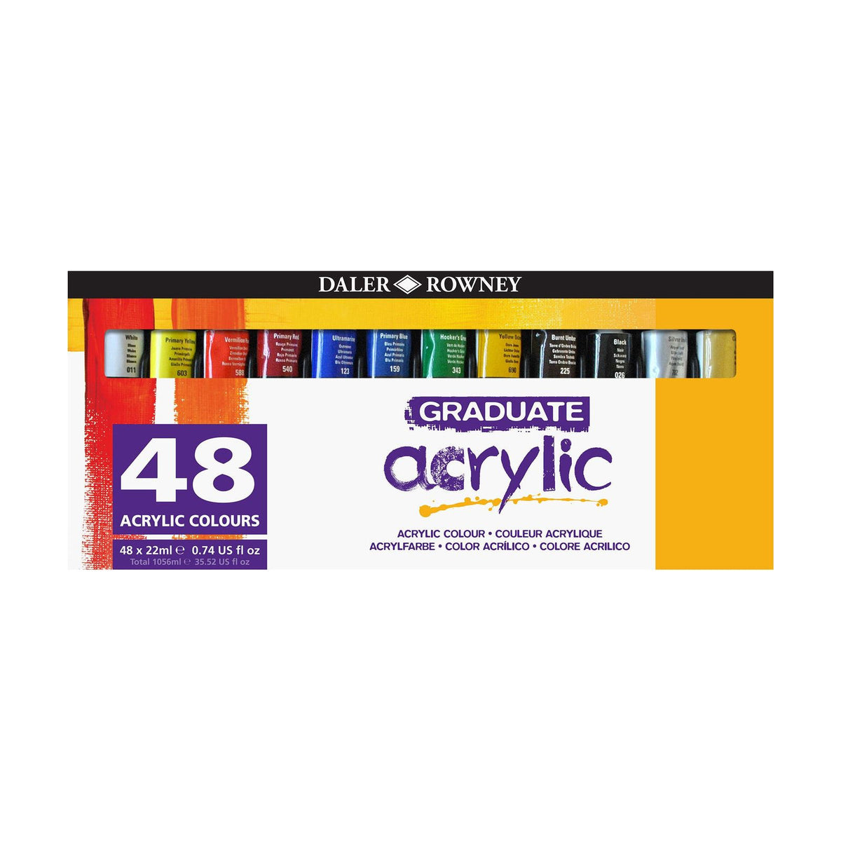 DALER ROWNEY Graduate комплект акрилни бои 48 x 22 ml