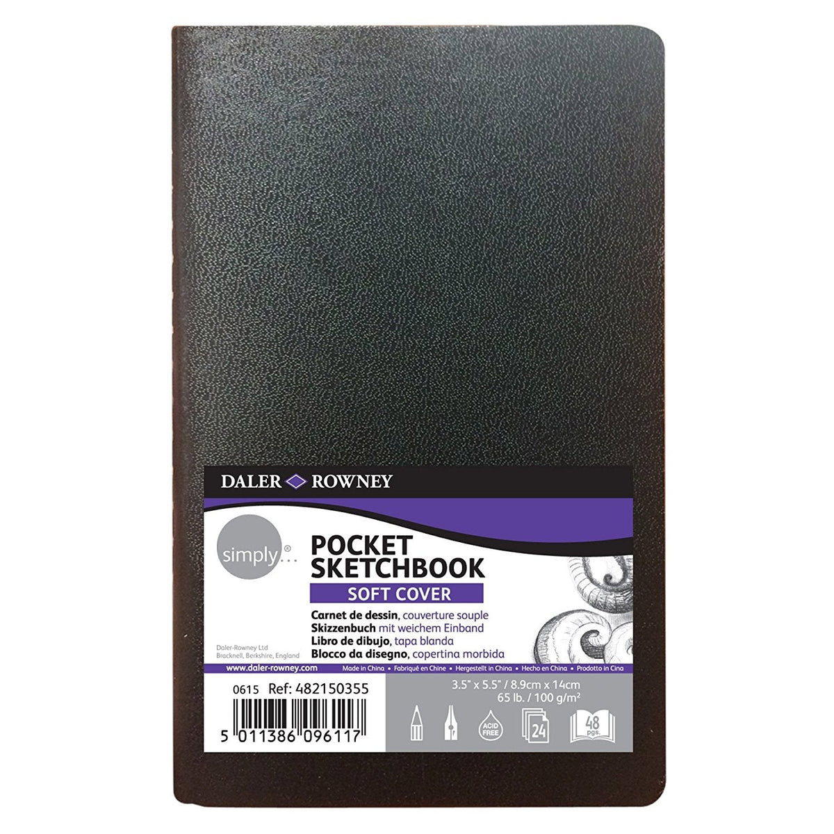 DALER ROWNEY Simply джобен скицник 100 g 24л лепен