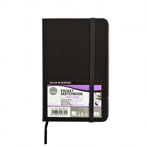 DALER ROWNEY Simply джобен скицник с лепена подвързия 100 g/m² - 72 листа