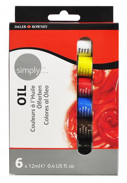 Daler- Rowney - SIMPLY маслен комплект 6 x 12ml — изображение 1