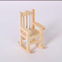 Дървен люлеещ се стол Pentart 6x6x10 см