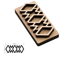 Дървен печат ROSA TALENT No. 10 Geometry 7x3 cm — изображение 1