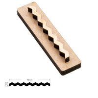 Дървен печат ROSA TALENT No. 9 Geometry 7x0.7 cm — изображение 1
