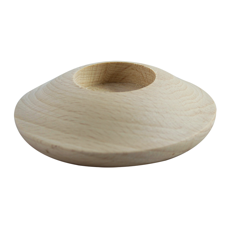 Дървен свещник за чаена свещ Pentart - диск 3, 10x3 cm
