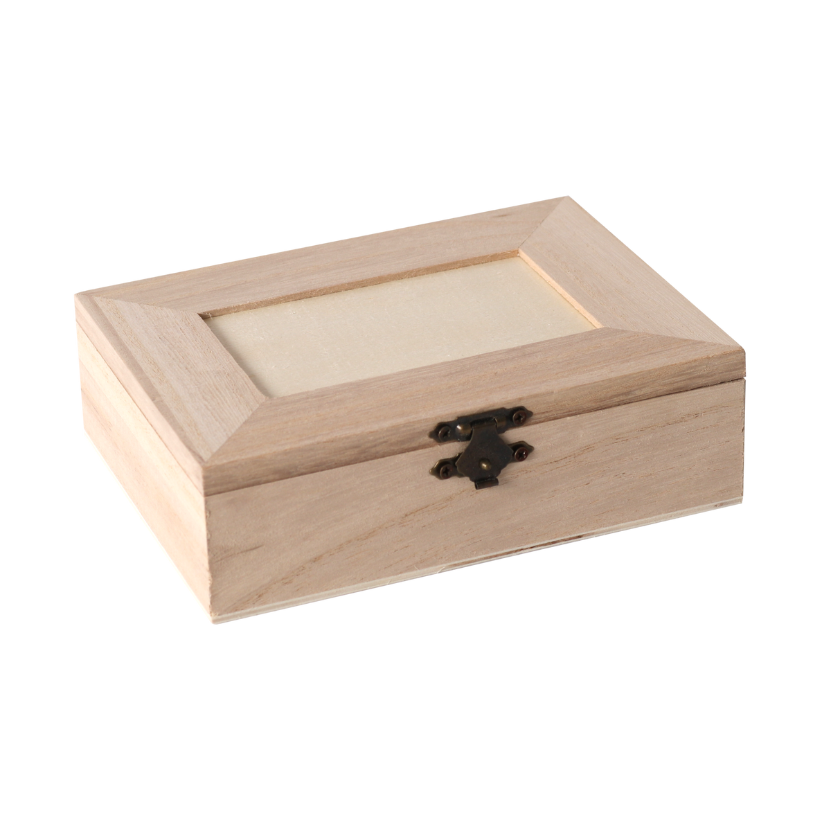 Дървена кутия с 4 отделения 14 x 10 x 3,5 cm