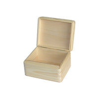 Дървена кутия с капак 16.2x13.2x9.5 cm — изображение 1