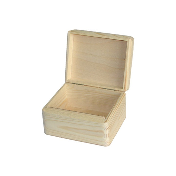 Дървена кутия с капак 16.2x13.2x9.5 cm — изображение 1