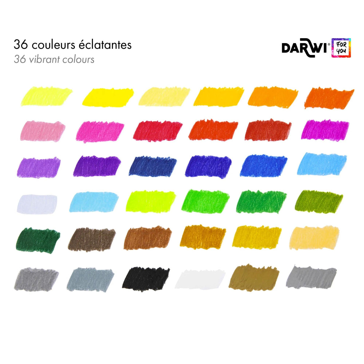 DARWI комплект цветни моливи 36 бр.