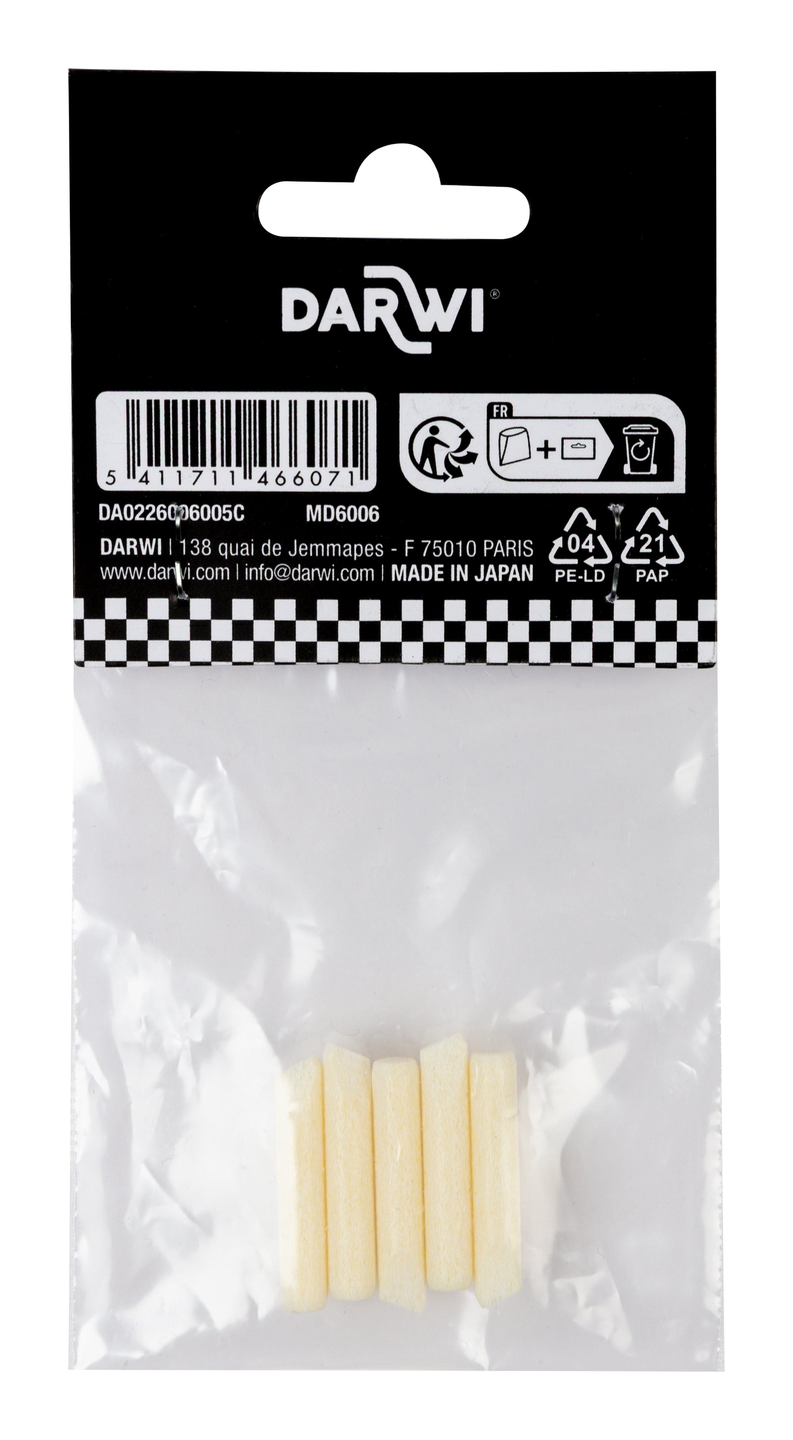Резервни писци за маркери DARWI Marbel 6 mm – 5 бр.