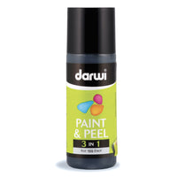 Отлепваща се боя за стъкло DARWI Paint & Peel 3в1 80 ml – черно