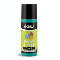 Отлепваща се боя за стъкло DARWI Paint & Peel 3в1 80 ml – тъмнозелено
