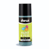Отлепваща се боя за стъкло DARWI Paint & Peel 3в1 80 ml – зелено с брокат